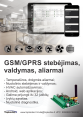 GSM/GPRS stebėjimas, valdymas, aliarmai