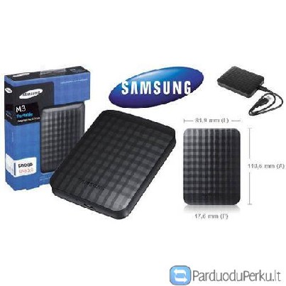 HDD Išorinis SEAGATE/SAMSUNG P3 Portable (2.5", 500GB, USB 3