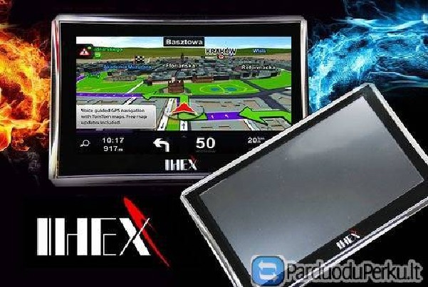 IHEX-9700 GPS sunkvežiminė navigacija