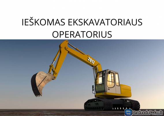 Ieškomas ekskavatorininkas