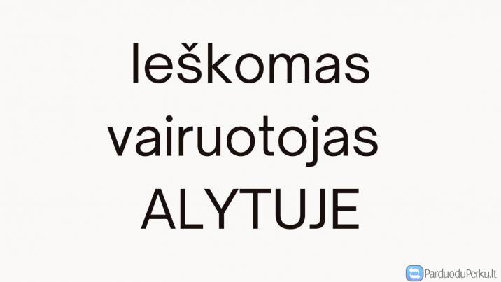 Ieškomas vairuotojas su D kat. Alytuje