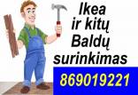 ikea baldu surinkimas