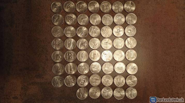 JAV monetų su valstijų gerbais kolekcija