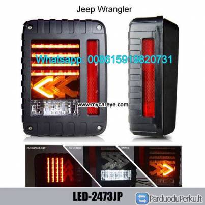 Jeep Wrangler Brake Backup Reverse Yellow Arrow Turning Signal Light Tail Lamp Assembly