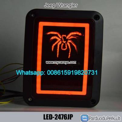 Jeep Wrangler JK LED Tail Lights Lamps Spider LED Brake Turning Reverse lights