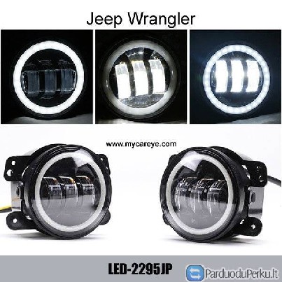 Jeep Wrangler Power 30W CREE Auto DRL Lighting Headlamp exte