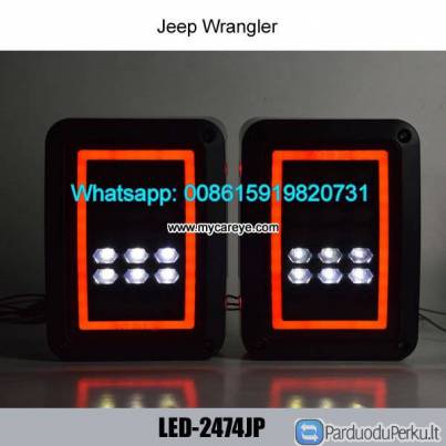 Jeep wrangler reverser brake turn signal LED rear tail light Brake Turninglights