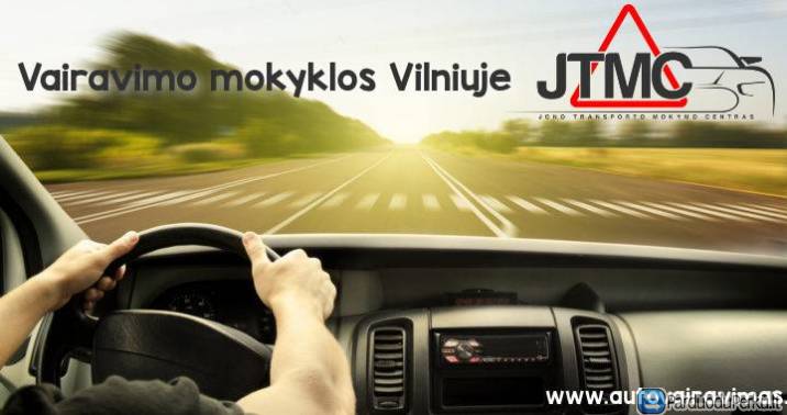 JTMC vairavimo mokyklos Vilniuje