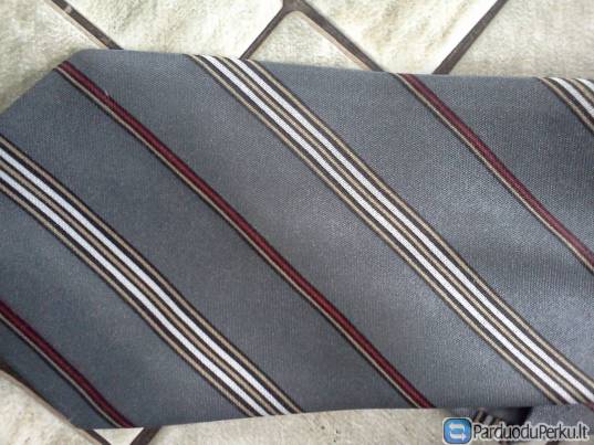 Kaklaraištis pilkas su juostelėmis