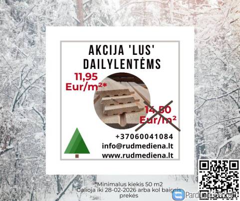 Kalėdine akcija: Dailylentes lauko darbams.