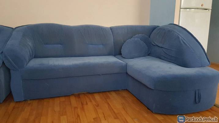 Kampine sofa-lova su foteliu