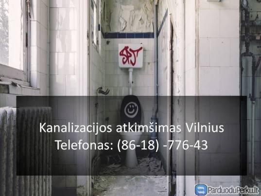 Kanalizacijos atkimšimas Vilnius