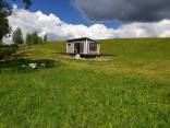 Karkasinės pirtys, mobili sauna, batska ant ratų