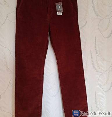 Kelnės bordo spalvos dydis 54
