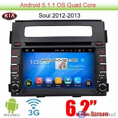 Kia Soul 2012-2013 Android 5.1 Car Radio WIFI 3G D