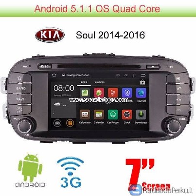Kia Soul 2014-up Android 5.1 Car Radio WIFI 3G DVD