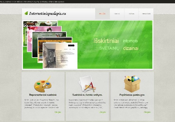 Kokybiškas internetinių puslapių, svetainių kūrimas dizainas