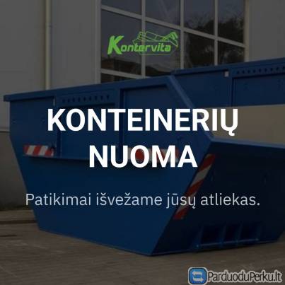 Konteinerių nuoma ir atliekų išvežimas Kaune (+50km)