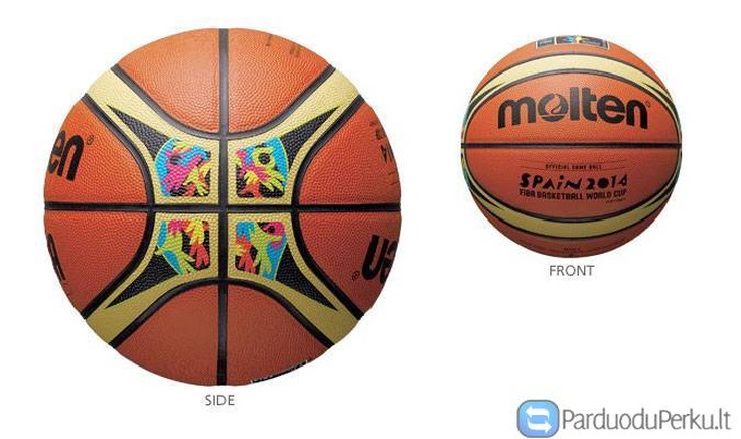 Krepšinio kamuolys Molten, 12 panelių dizainas