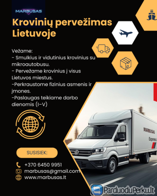 Krovinių pervežimas VISOJE LIETUVOJE