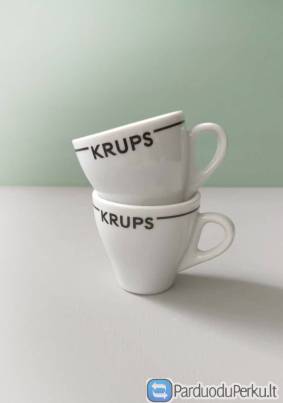 KRUPS espresso porcelianiniai puodeliiai 50–60 ml, 2vnt.