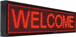 LED Reklama raudona 100X20cm