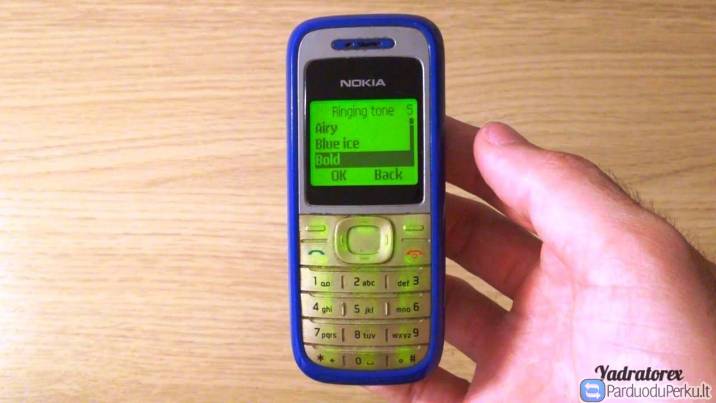 Legendinė Nokia 1200 tik 5 eu