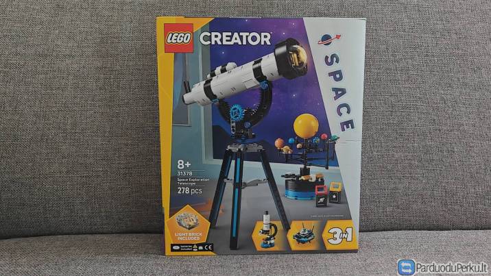 Lego 31378 Creator (3 in 1) - Space Exploration Telescope (Kosmoso tyrinėjimo teleskopas)