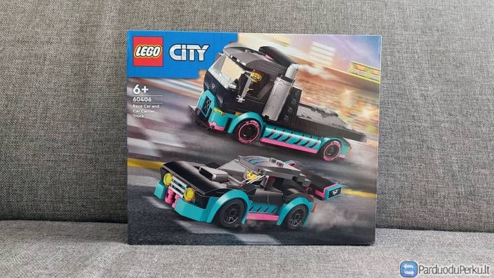 Lego 60406 City - Race Car and Car Carrier Truck