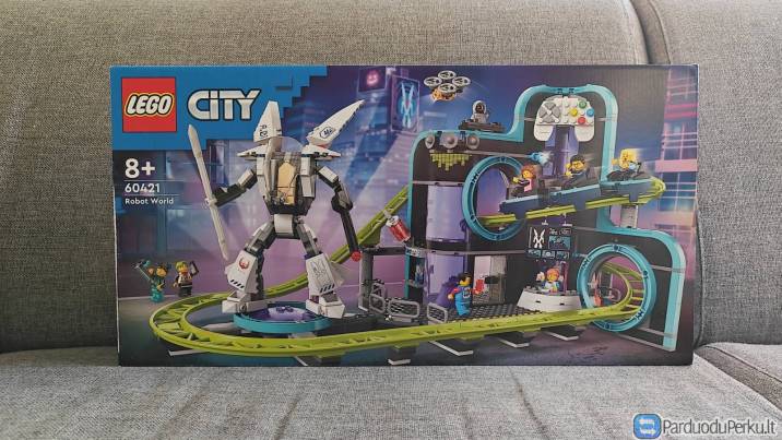 Lego 60421 City - Robot World (Robotų pasaulio linksmųjų kalnelių parkas)