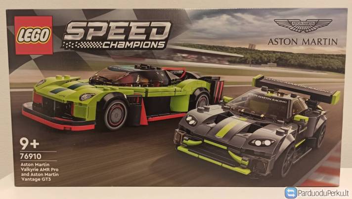 LEGO 76910 Speed Champions Aston Martin Valkyrie AMR Pro and Aston Martin Vantage GT3