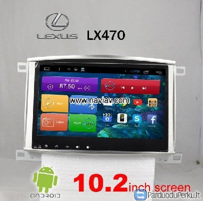 Lexus LX470 radijo grynas Android WiFi GPS navigac