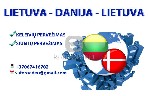 Lietuva-Danija-Lietuva  keleiviu, siuntiniu pervezimas