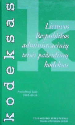 Lietuvos Respublikos administracinių teisės pažeidimų kodeks