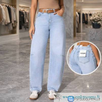 M.Sara „Baggy Dad Barrel“ stiliaus džinsai