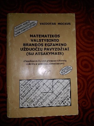 Matematikos valstybinio brandos egzamino užduočių pavyzdžiai