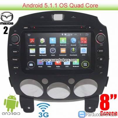 Mazda 2 Wince system Car DVD Player GPS Radio Stereo Video SWC APP