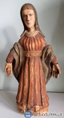 Medinė skulptūra-Marija "Maloningoji"