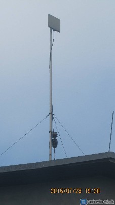 mezon ryšio stiprinimas, antena