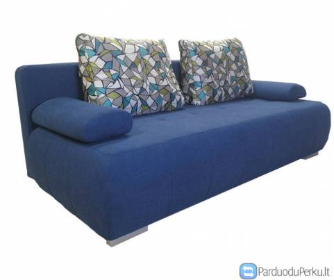 Minkšta sofa lova Nr166 str. mėlyna
