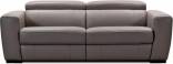 Minkšta sofa Nr160 su relax funkcija oda pilka