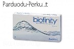 Mėnesiniai "Biofinity" lęšiai 3 poros.