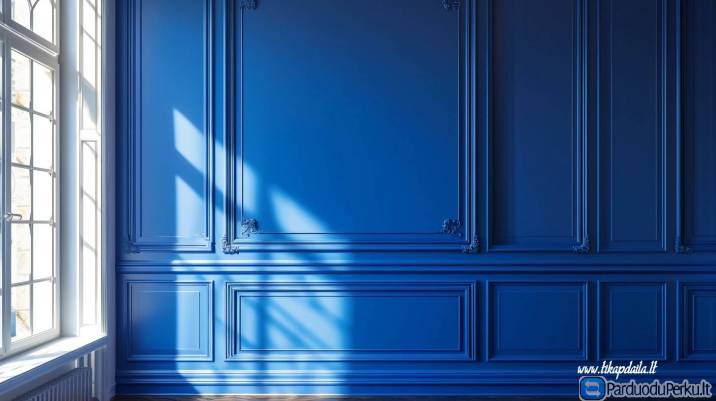 Moldingų montavimas glaistymas ir dažymas