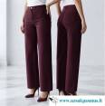 Moon Girl burgundiško vyno spalvos Wide LEG džinsai