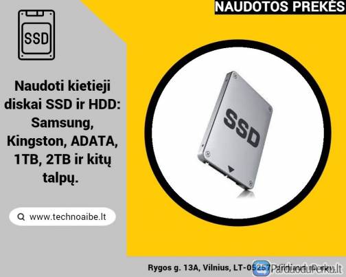 Naudoti SSD kietieji diskai