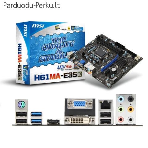 NAUJA MSI H61MA-E35 LGA1155 SATA3 USB3.0 HDMI