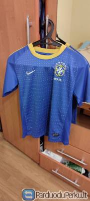 Nike Brazilijos vaikiški 12-13 metų futbolo marškinėliai