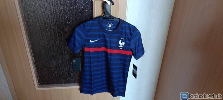 Nike Prancūzijos futbolo marškinėliai 10-12 metų