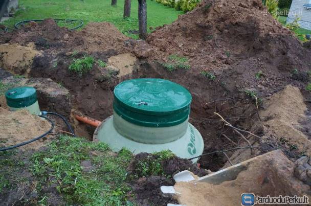 Nuotekų valymo įrenginiai, šulinių kasimas