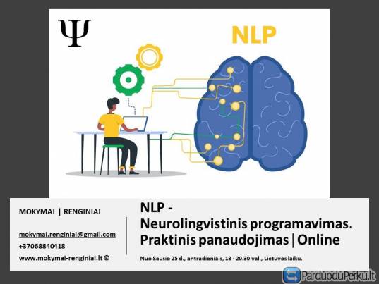 Online | NLP - Neurolingvistinis programavimas | Praktinis panaudojimas.